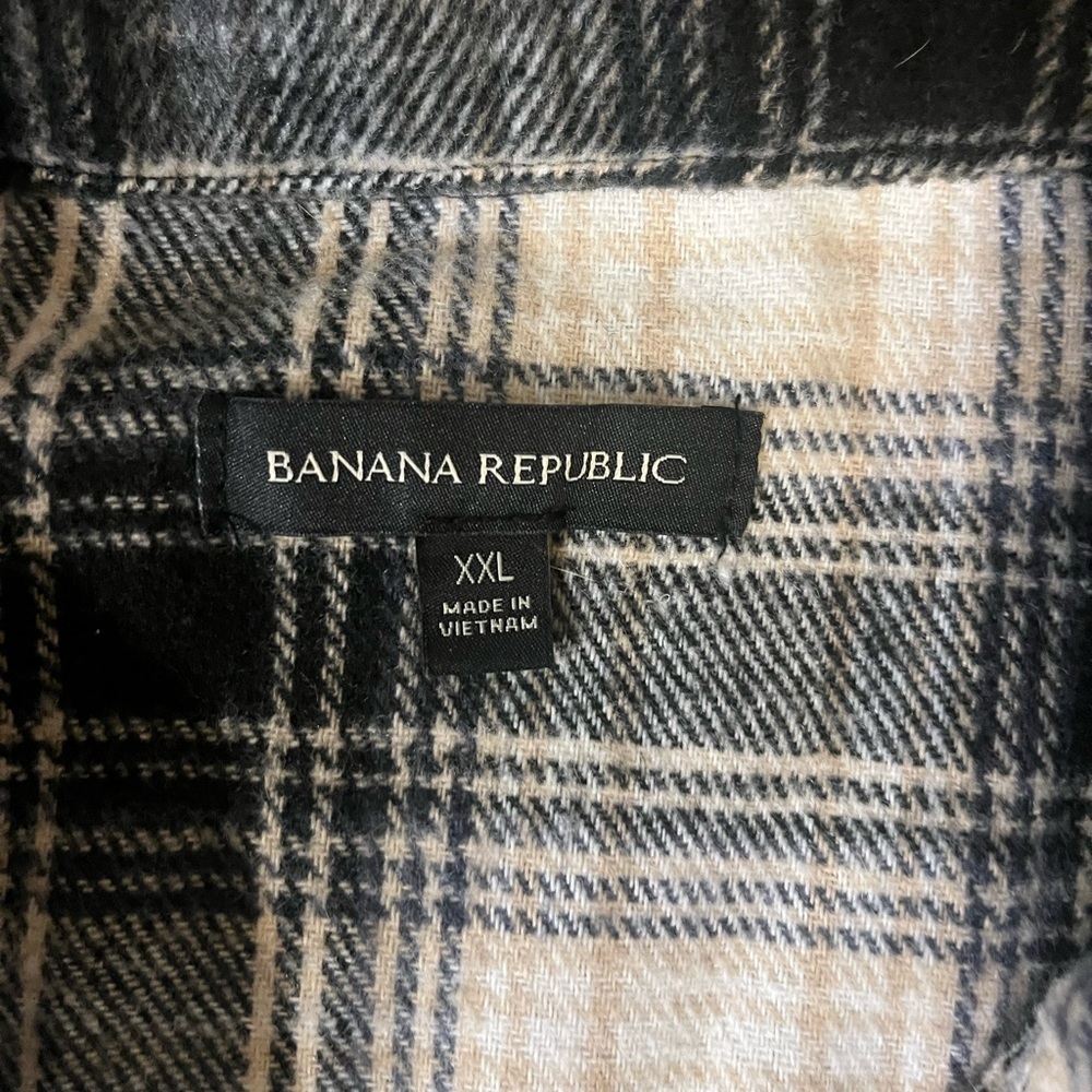 Banana Republic Oversized Plaid Shacket XXL - Picture 2 of 7